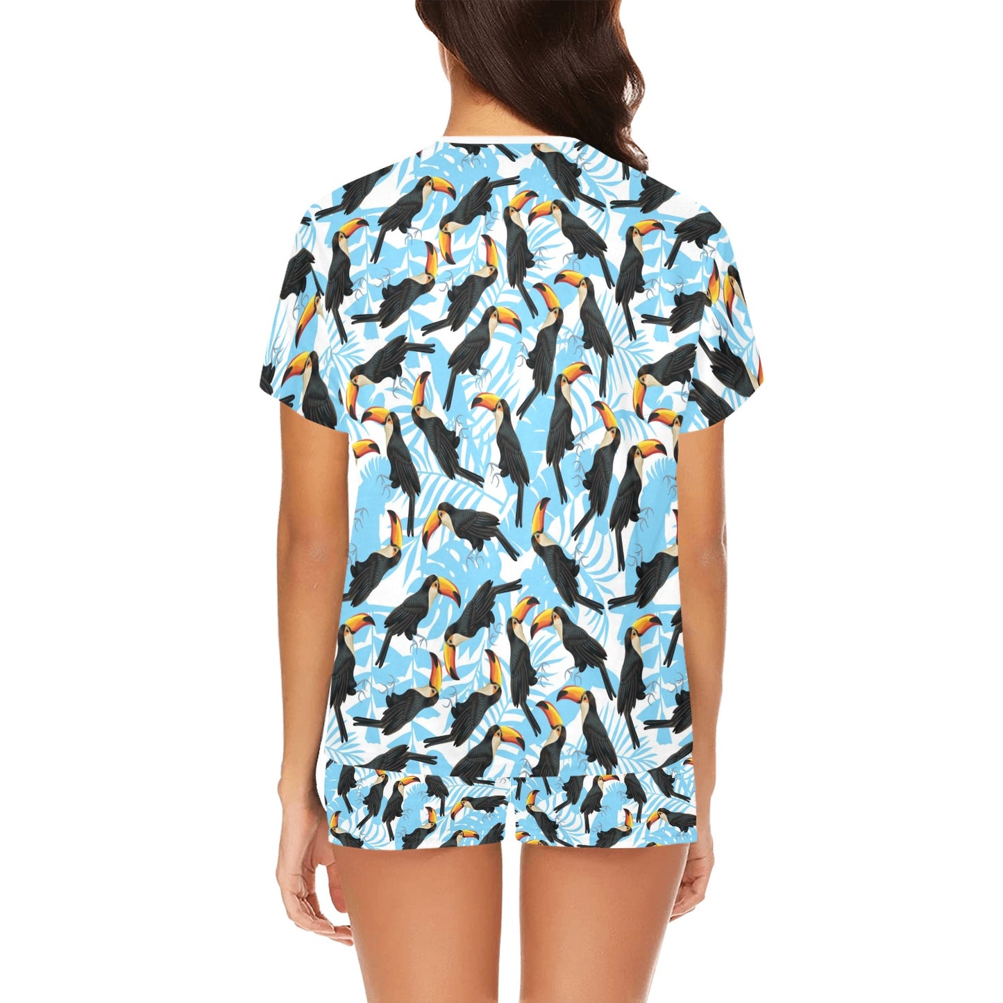 Toucan Print Design LKS303 Women's Short Pajama Set