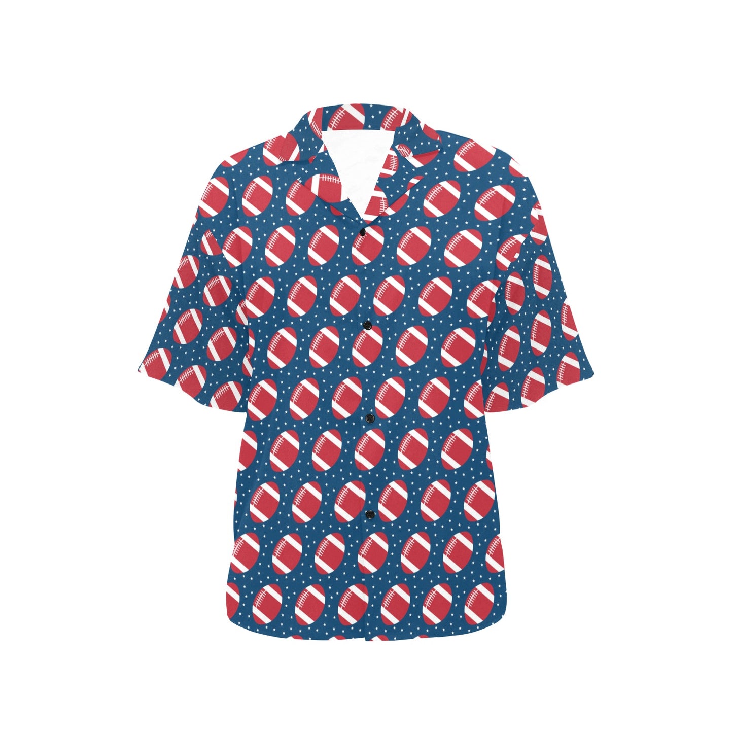 American Football Star Design Pattern Women's Hawaiian Shirt