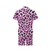 Pink Leopard Print Men's Romper