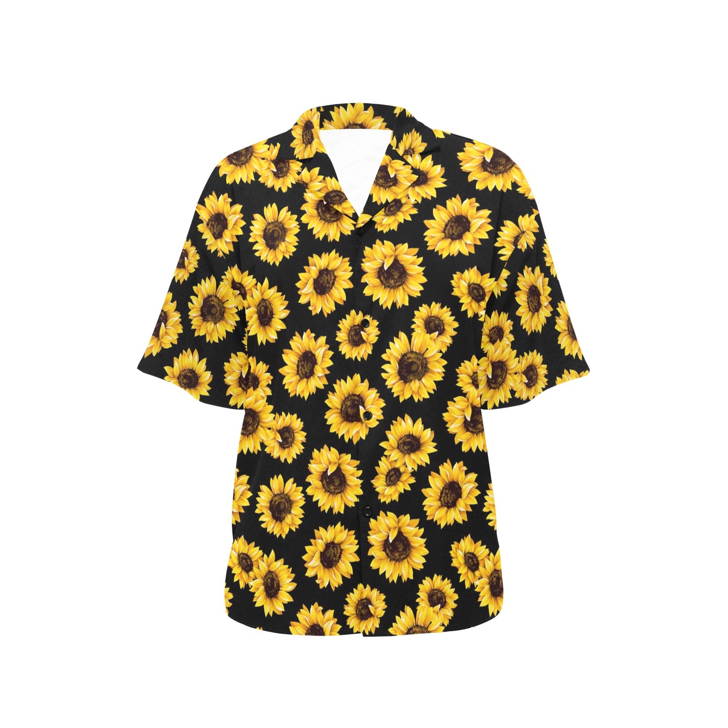 Sunflower Pattern Print Design SF05 Women's Hawaiian Shirt