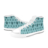 Sea Turtle Print Design LKS305 High Top Women's White Shoes