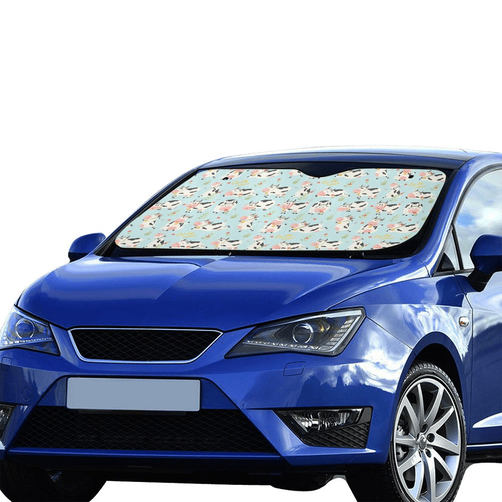 Cattle Print Design LKS403 Car front Windshield Sun Shade
