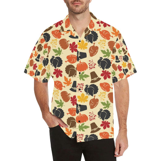 Thanksgiving Print Design LKS303 Men's Hawaiian Shirt