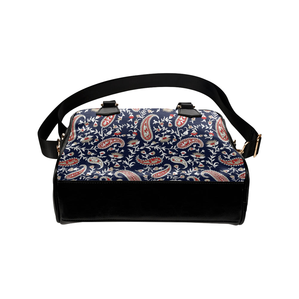 Paisley Pattern Print Design A05 Shoulder Handbag