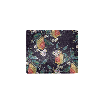 Pear Pattern Print Design PE02 Men's ID Card Wallet