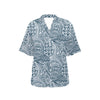 Polynesian Pattern Print Design A03 Women's Hawaiian Shirt