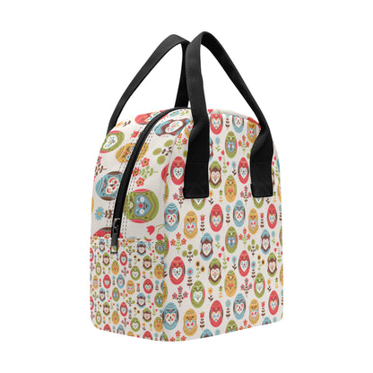 Easter Eggs Pattern Print Design RB011 Insulated Lunch Bag