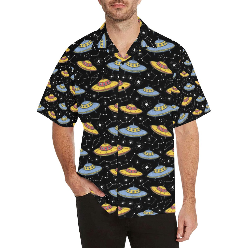 UFO Print Design LKS307 Men's Hawaiian Shirt