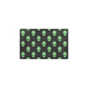 Alien Green Neon Pattern Print Design 01 Kitchen Mat