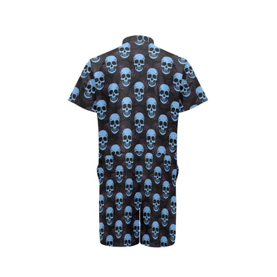 Skull Print Design LKS3012 Men's Romper