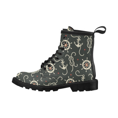 Nautical Anchor Pattern Women's Boots