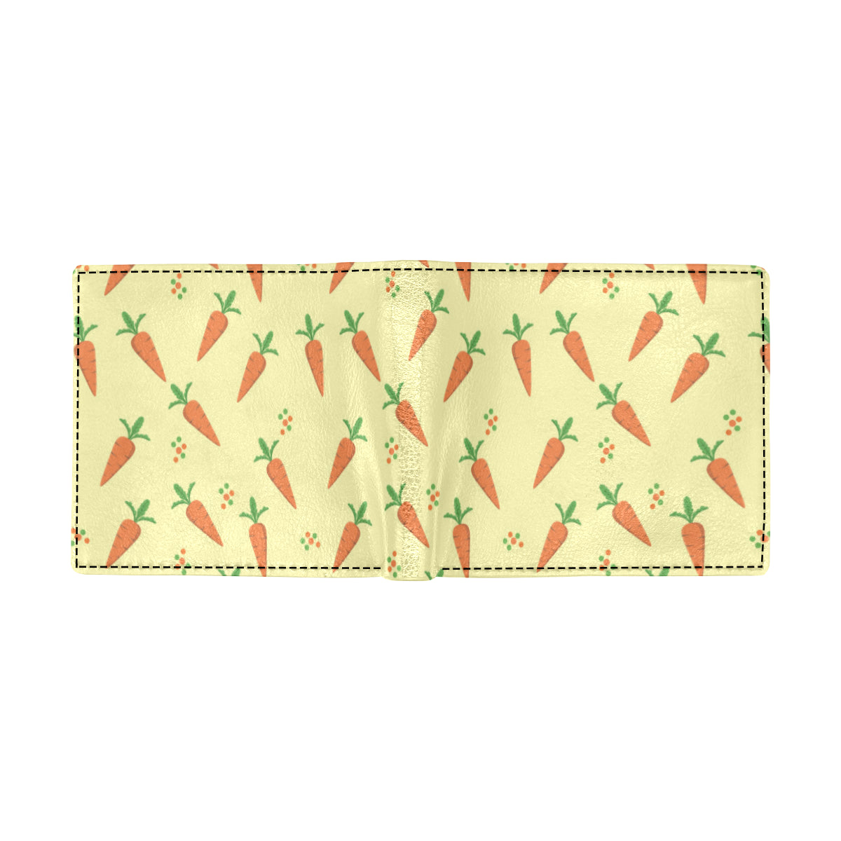 Carrot Pattern Print Design 04 Men's ID Card Wallet