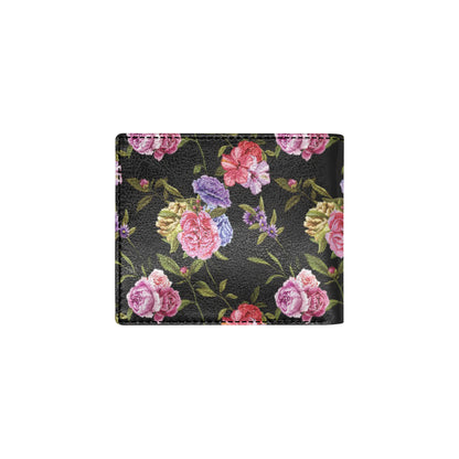 Carnations Pattern Print Design CN05 Men's ID Card Wallet