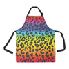 Rainbow Leopard Pattern Print Design A01 Apron with Pocket