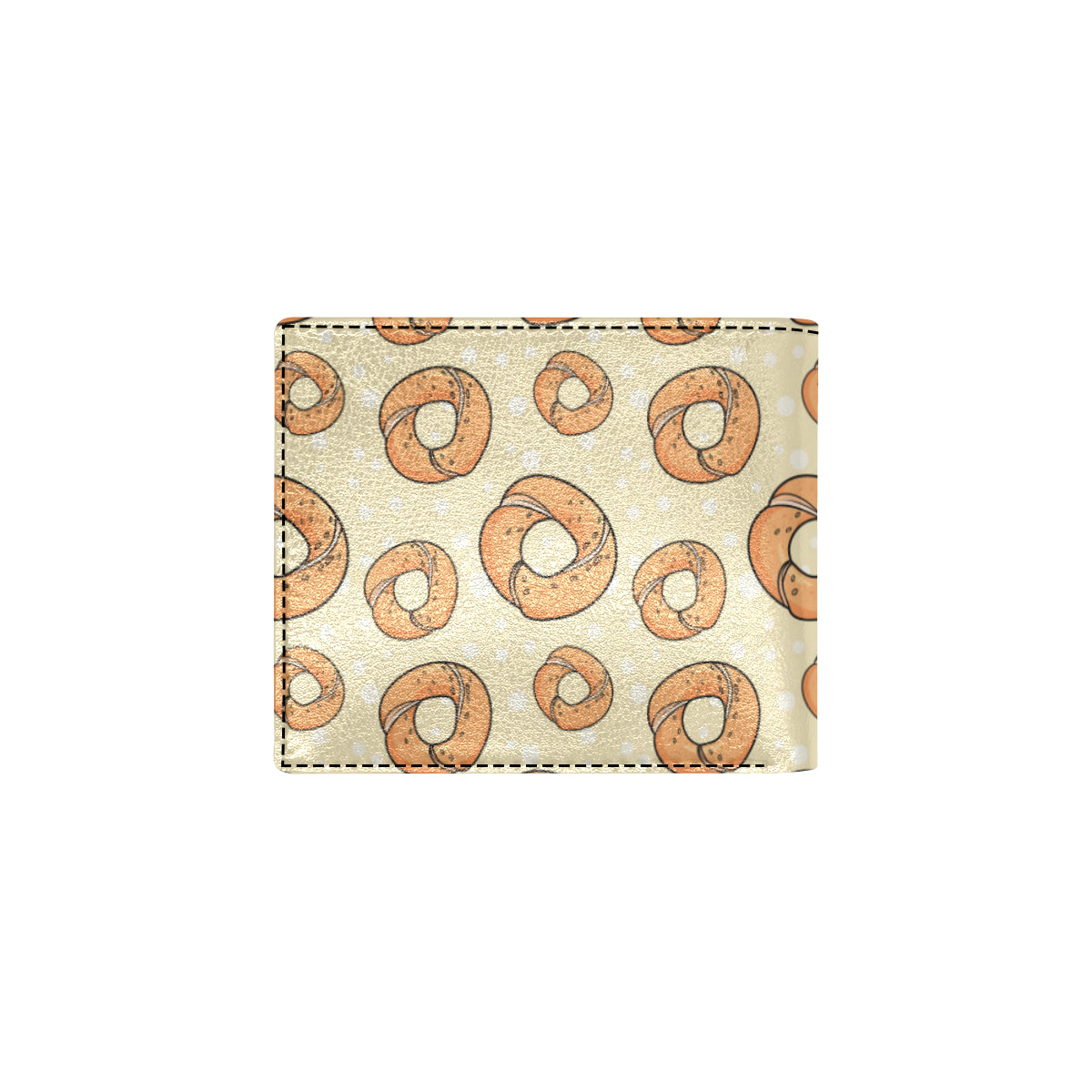 Bagel Pattern Print Design 03 Men's ID Card Wallet