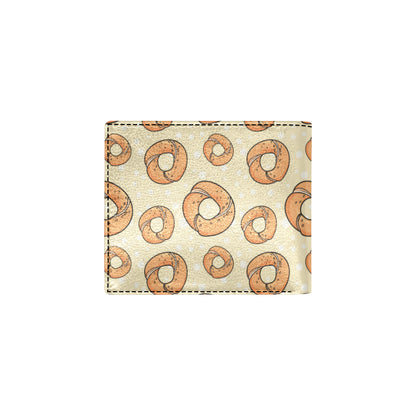 Bagel Pattern Print Design 03 Men's ID Card Wallet
