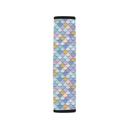 Mermaid Scales Pattern Print Design 05 Car Seat Belt Cover