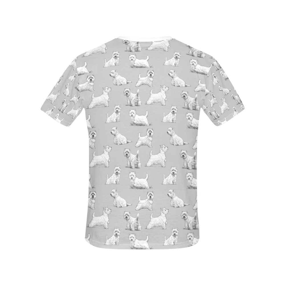 Scottish Terriers Print Design LKS3011 Women's  T-shirt