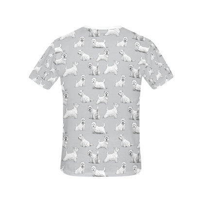 Scottish Terriers Print Design LKS3011 Women's  T-shirt