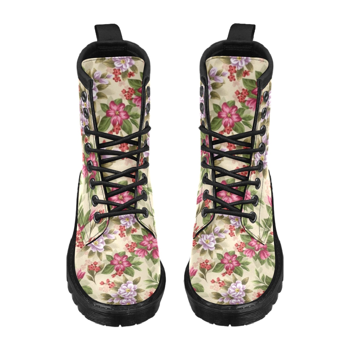 Summer Floral Pattern Print Design SF08 Women's Boots