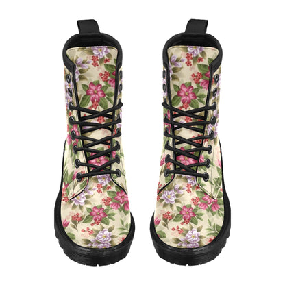 Summer Floral Pattern Print Design SF08 Women's Boots