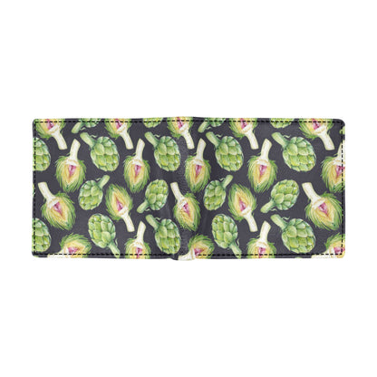 Artichoke Pattern Print Design 01 Men's ID Card Wallet