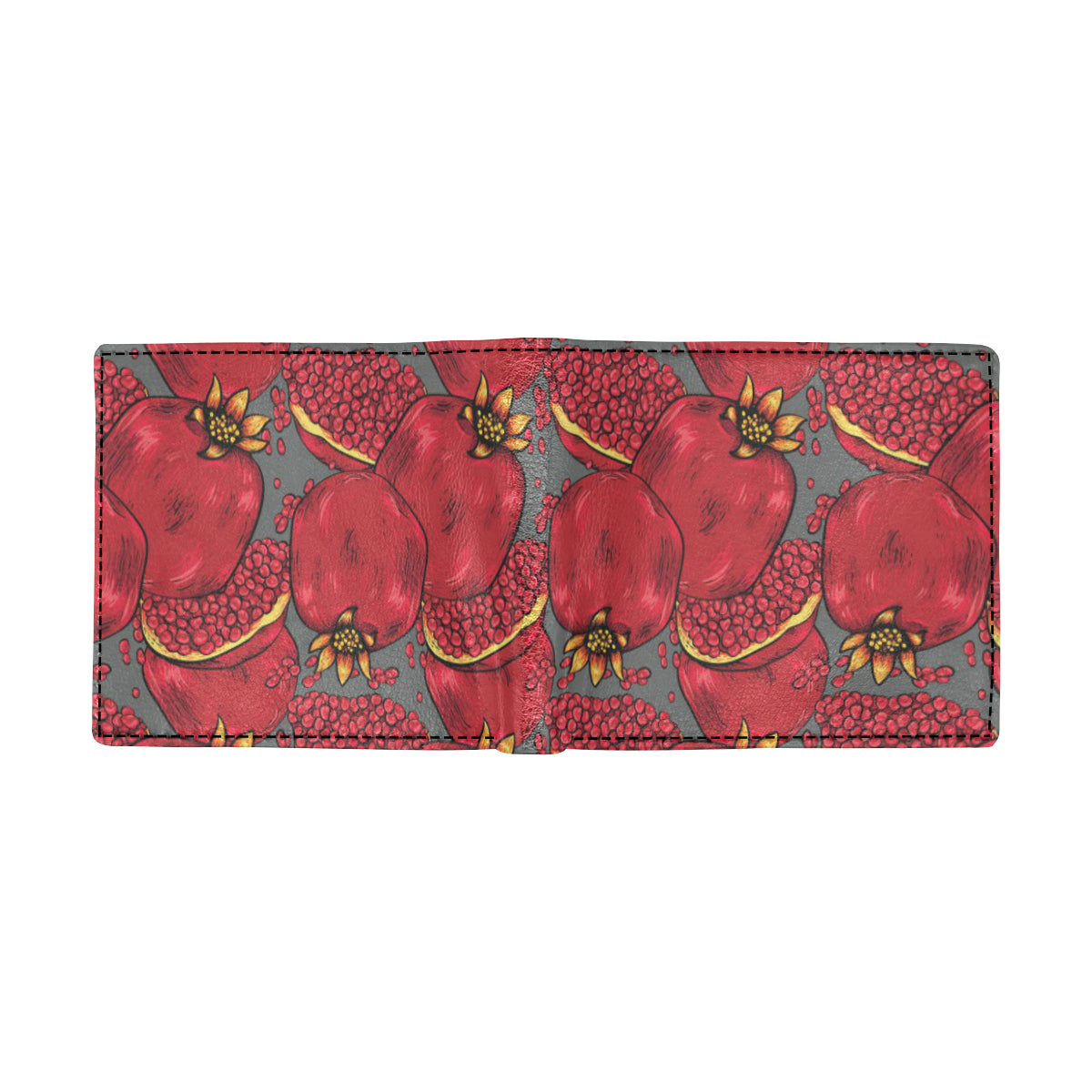 Pomegranate Pattern Print Design PG05 Men's ID Card Wallet