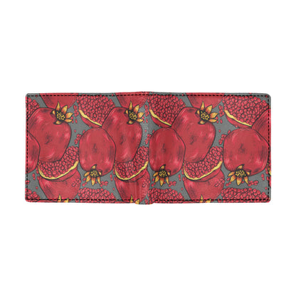 Pomegranate Pattern Print Design PG05 Men's ID Card Wallet