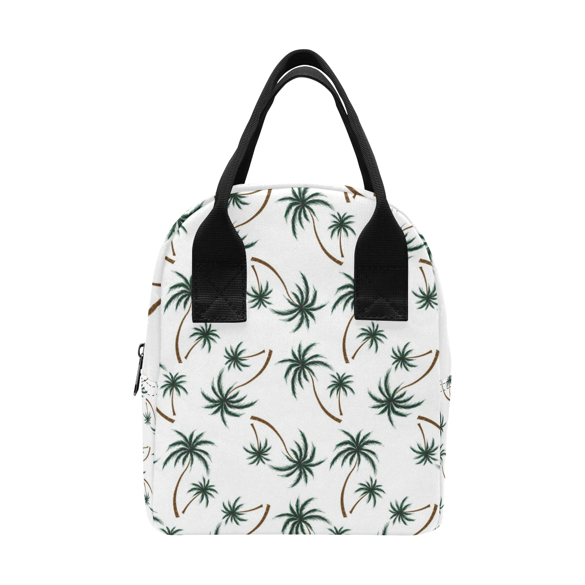 Palm Tree Pattern Print Design PT07 Insulated Lunch Bag