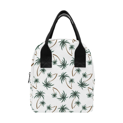 Palm Tree Pattern Print Design PT07 Insulated Lunch Bag
