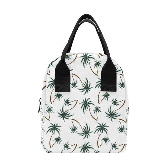 Palm Tree Pattern Print Design PT07 Insulated Lunch Bag
