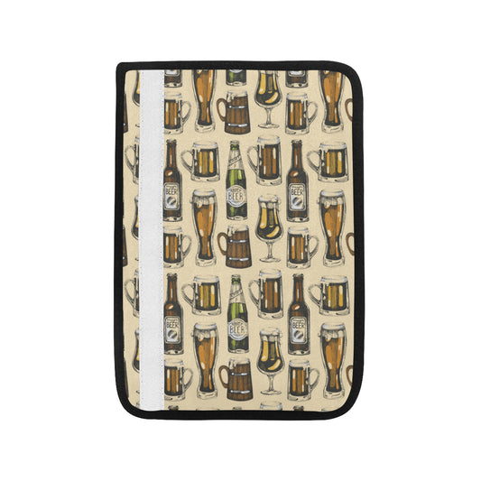 Beer Pattern Print Design 04 Car Seat Belt Cover
