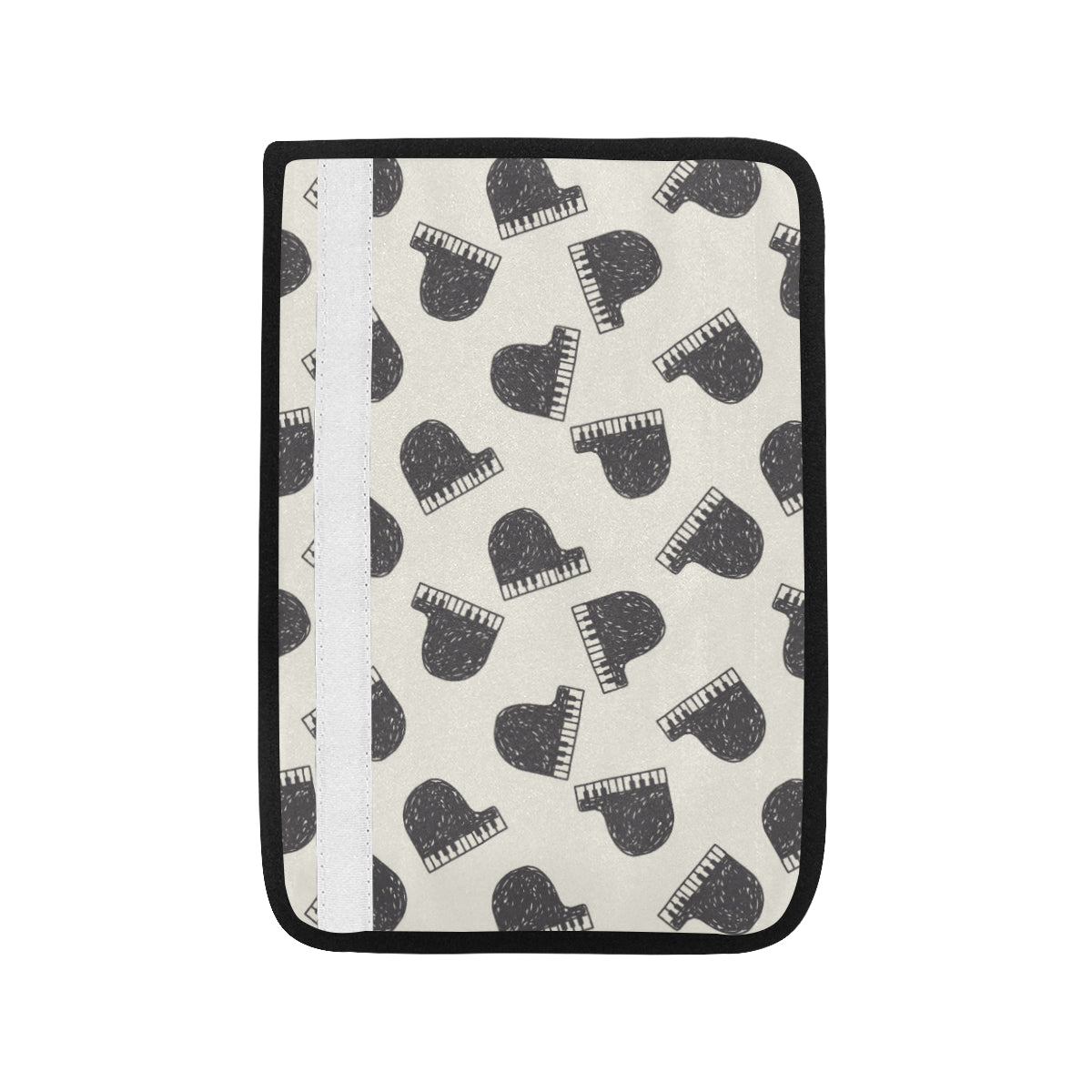 Piano Pattern Print Design 04 Car Seat Belt Cover