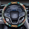 Mandala Pattern Print Design 01 Steering Wheel Cover with Elastic Edge