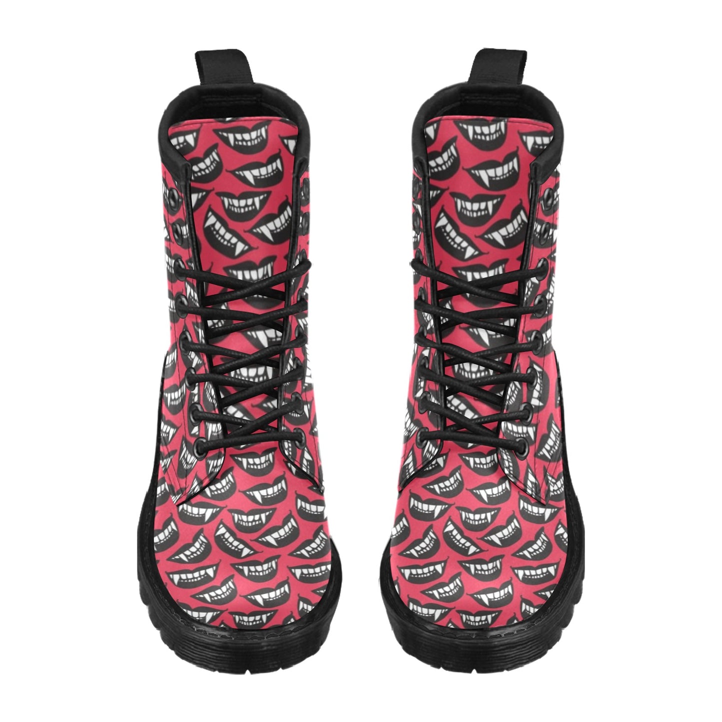Vampire Lips Print Design LKS305 Women's Boots