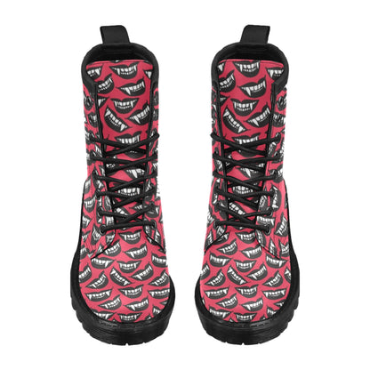 Vampire Lips Print Design LKS305 Women's Boots