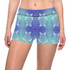 Sea Turtle Draw Yoga Shorts