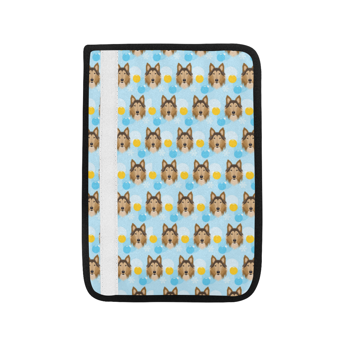 Collies Pattern Print Design 02 Car Seat Belt Cover
