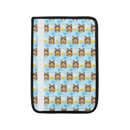 Collies Pattern Print Design 02 Car Seat Belt Cover