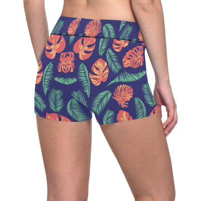 Palm Leaves Pattern Print Design PL011 Yoga Shorts