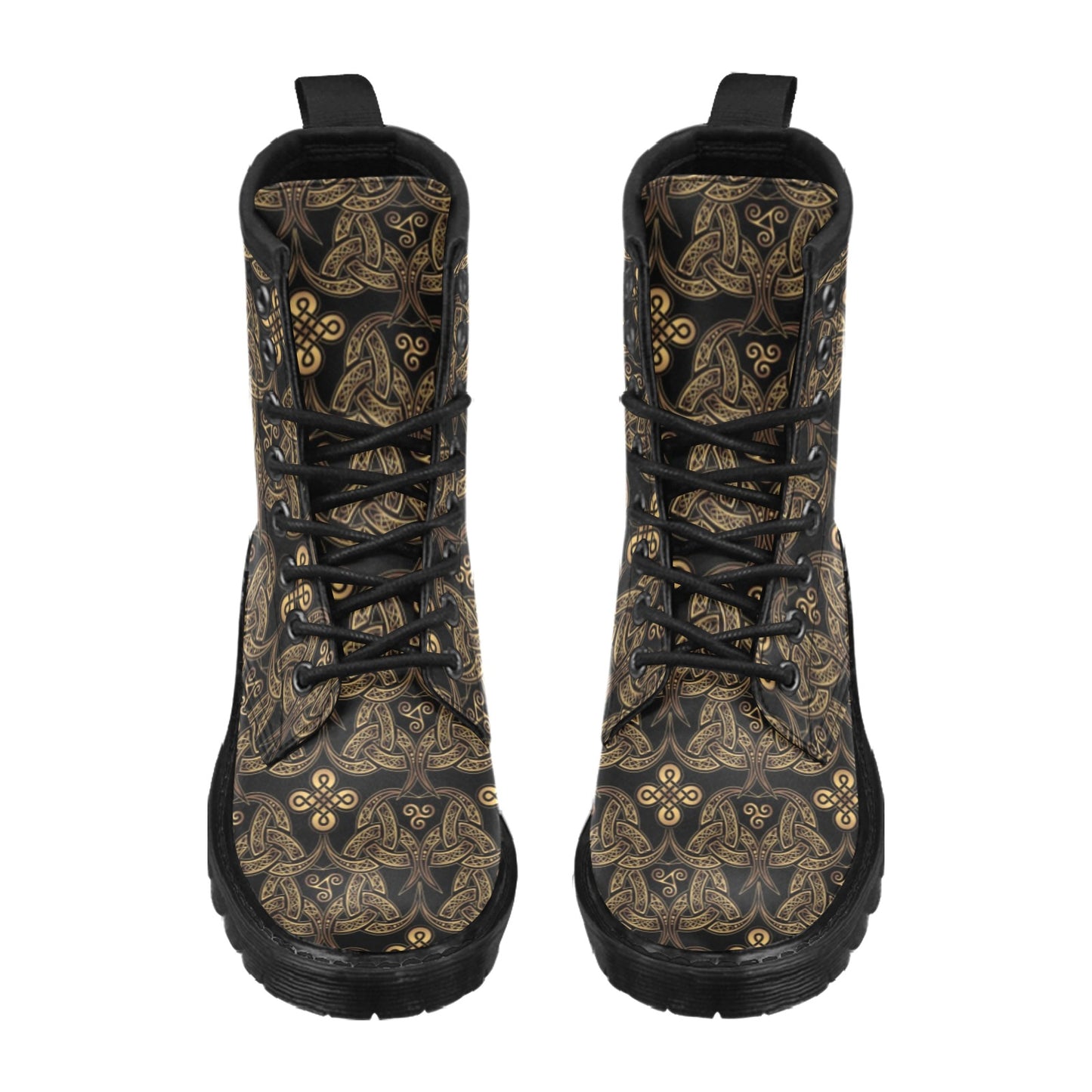 Celtic Knot Gold Design Women's Boots