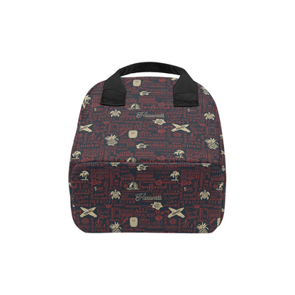 Hawaiian Themed Pattern Print Design H017 Insulated Lunch Bag
