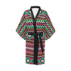 Mexican Pattern Print Design 01 Women's Short Kimono