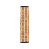 Tiki Orange Vertical Pattern Car Seat Belt Cover