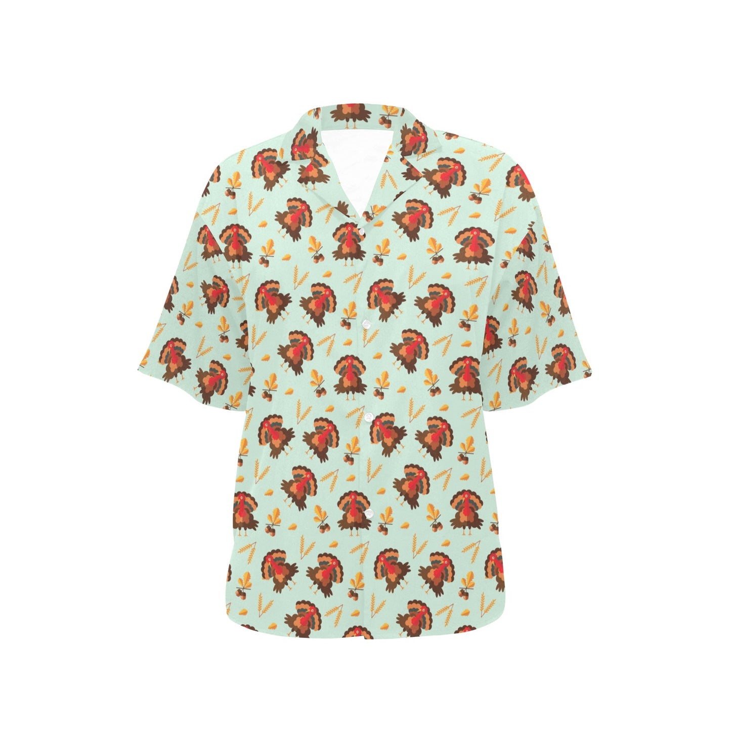 Thanksgiving Print Design LKS309 Women's Hawaiian Shirt