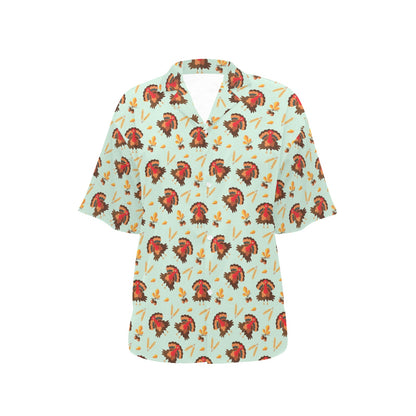 Thanksgiving Print Design LKS309 Women's Hawaiian Shirt