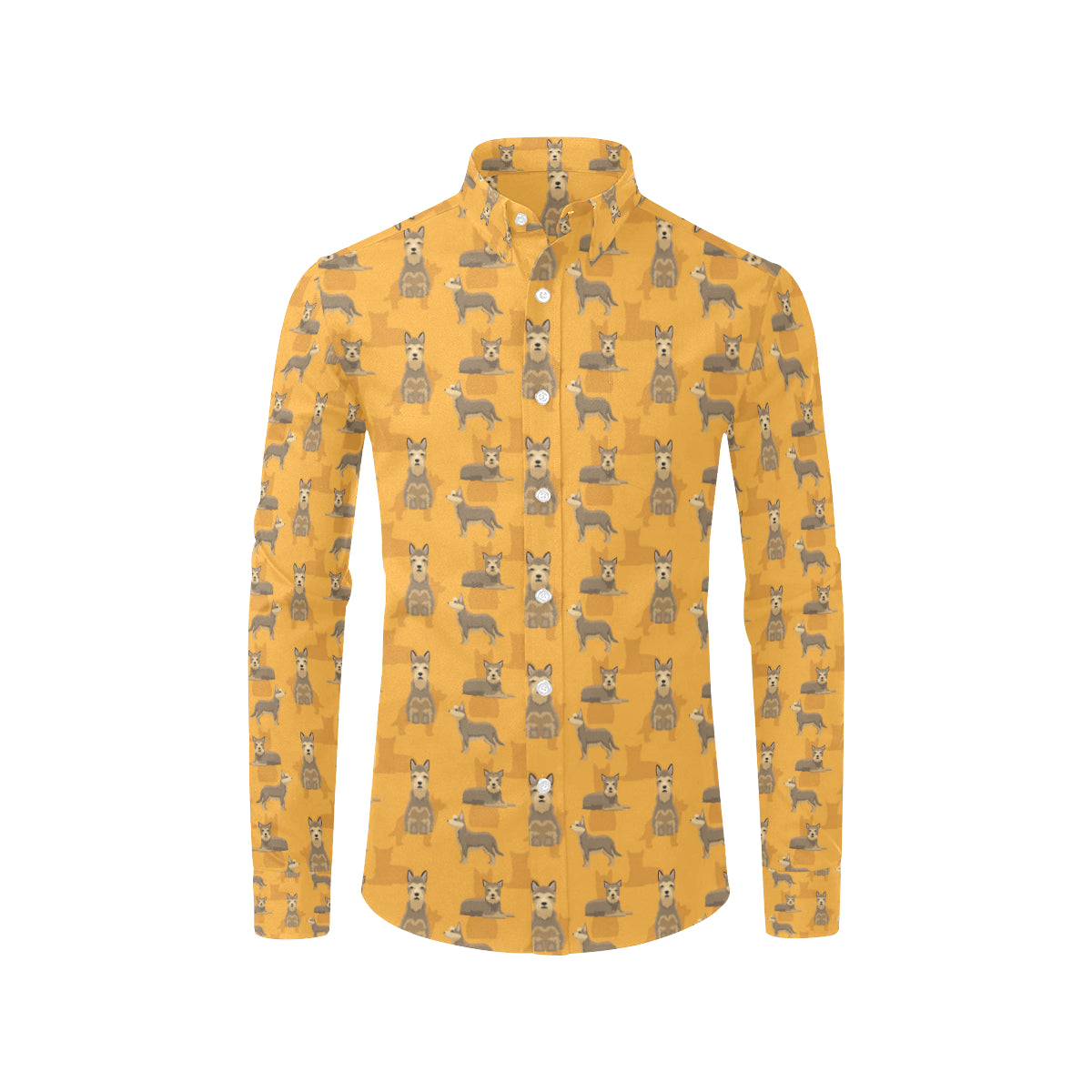 Berger Picard Pattern Print Design 01 Men's Long Sleeve Shirt