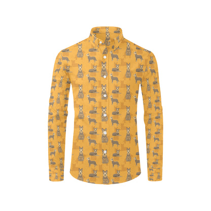 Berger Picard Pattern Print Design 01 Men's Long Sleeve Shirt
