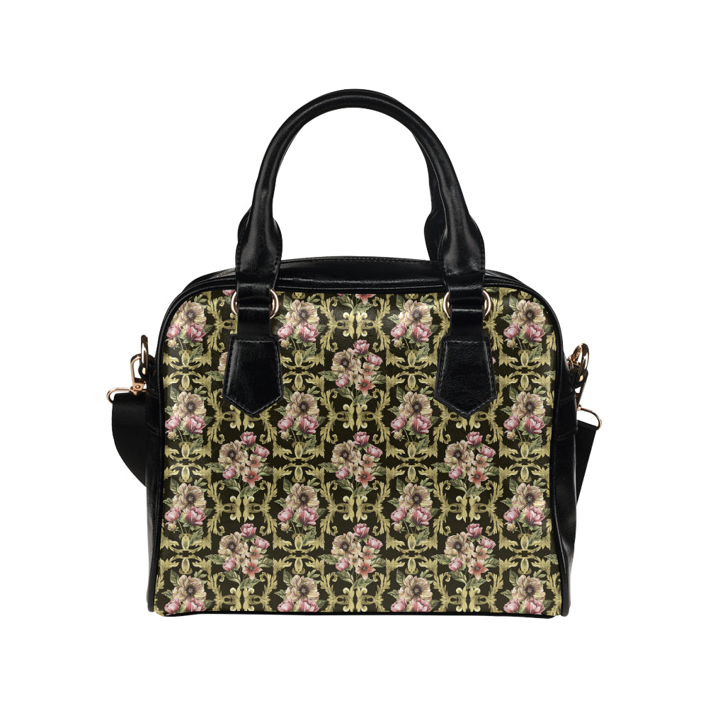 Baroque Pattern Print Design 02 Shoulder Handbag