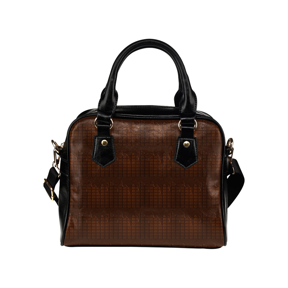 Chocolate Pattern Print Design 01 Shoulder Handbag